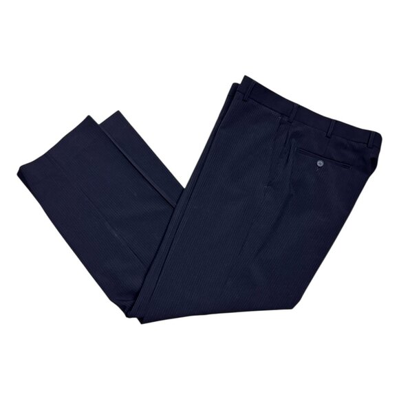 BELLISSIMO Pinstripe Luxury Designer Business Formal Blazer & Jacket Suit 42R - Picture 9 of 11